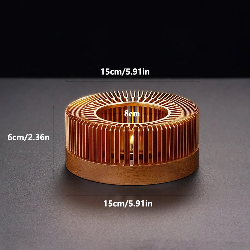 Aluminum Alloy Teapot Warmer Coffee Warmer for Desk Cup Heater Candle Heater Stove for Heating Coffee Tea Water Milk and Cocoa