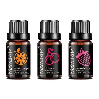 Fruit Essential Oil 10Ml Cherry Banana Papaya Grape Litchi Guava Kiwifruit Pear Fig Fragrance Oil for Diffuser Candle