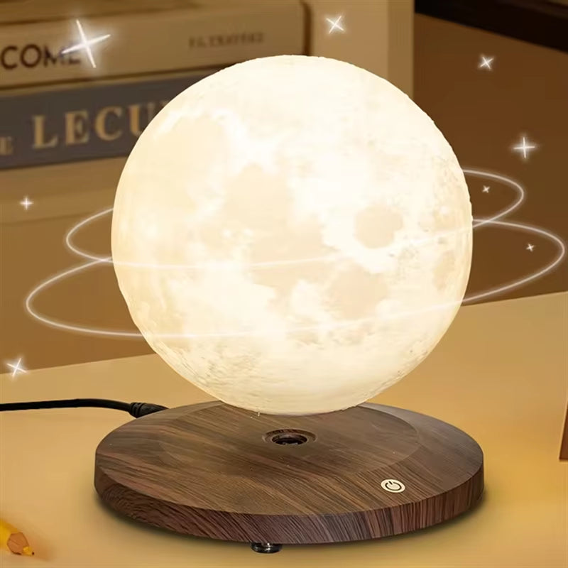 3D Printed Magnetic Levitating Moon Lamp Globe Creative Office Home Decoration Unique Gifts