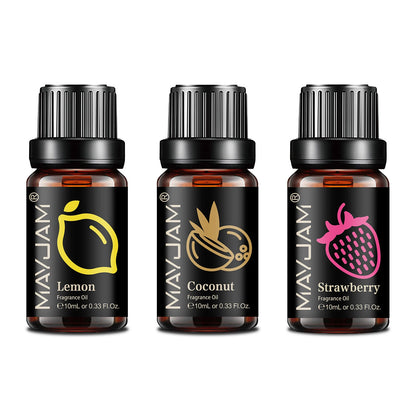 Fruit Essential Oil 10Ml Cherry Banana Papaya Grape Litchi Guava Kiwifruit Pear Fig Fragrance Oil for Diffuser Candle