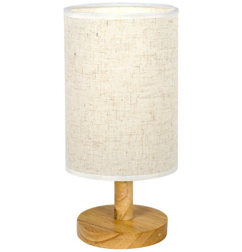 Simple and Modern Nordic Bedroom Bedside Lamp Wooden Dimmable LED Warm Light Creative Wooden Table Lamp