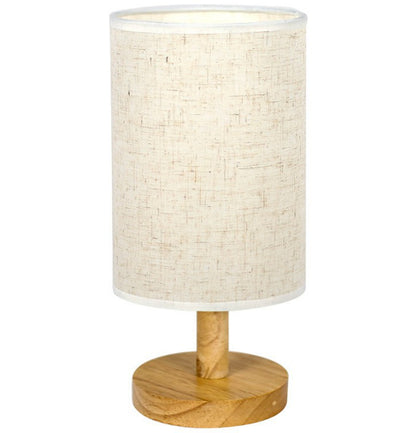 Simple and Modern Nordic Bedroom Bedside Lamp Wooden Dimmable LED Warm Light Creative Wooden Table Lamp