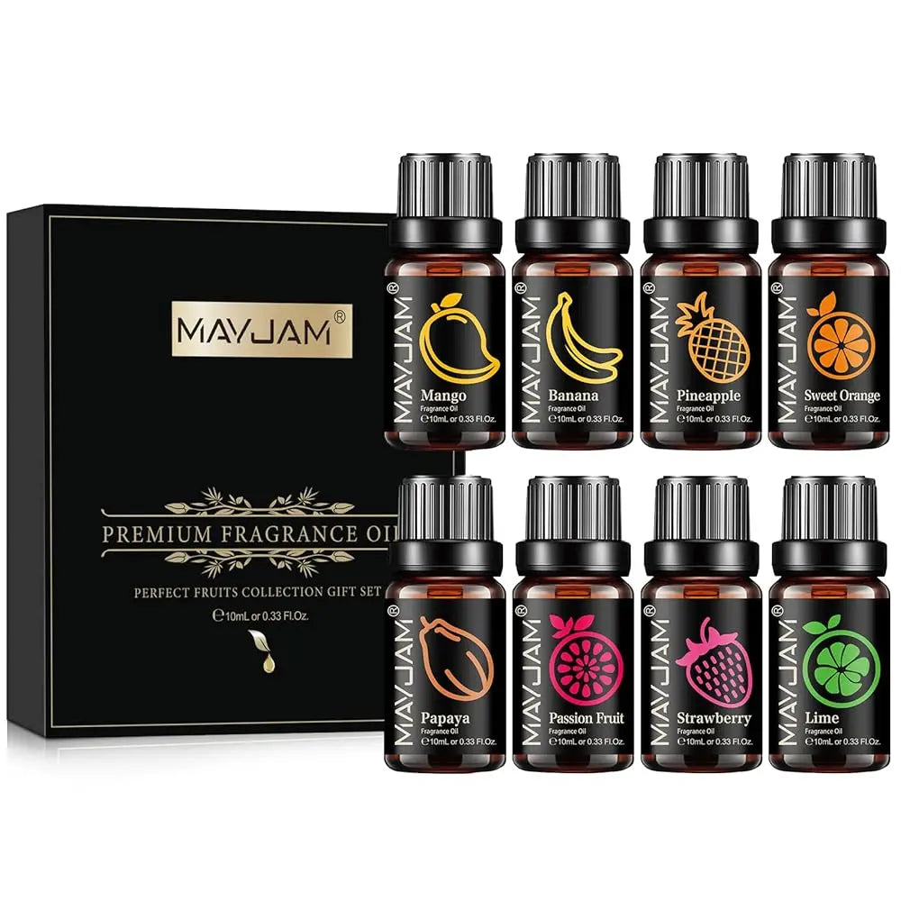 Fruit Essential Oil 10Ml Cherry Banana Papaya Grape Litchi Guava Kiwifruit Pear Fig Fragrance Oil for Diffuser Candle