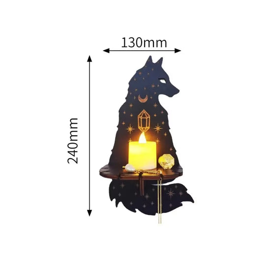 Wall Shelf Stone Wall Shelf Hand Wooden Display Stand Hanging Candle Holder Wall Decor Shelves Home Decoration Shelf Decor