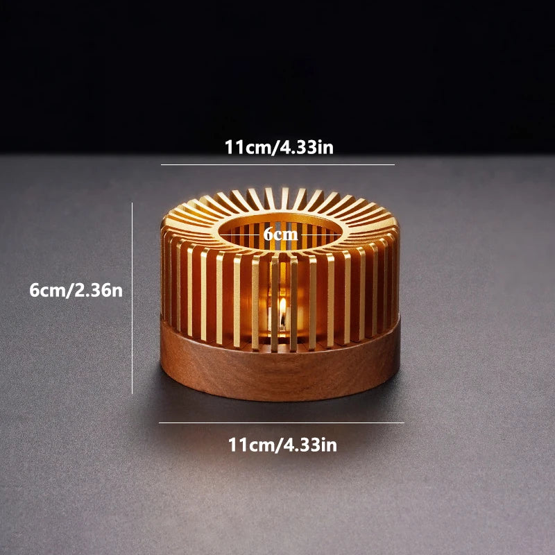 Aluminum Alloy Teapot Warmer Coffee Warmer for Desk Cup Heater Candle Heater Stove for Heating Coffee Tea Water Milk and Cocoa